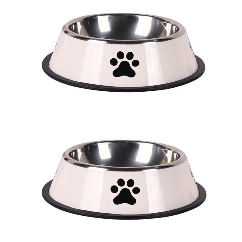 Stainless Steel Pet Food Bowl — Large Capacity