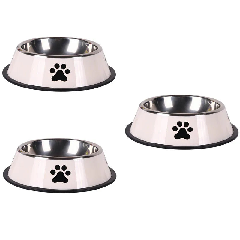 Stainless Steel Pet Food Bowl — Large Capacity