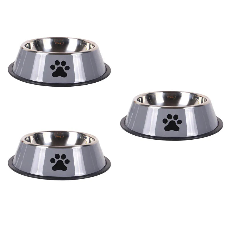 Stainless Steel Pet Food Bowl — Large Capacity