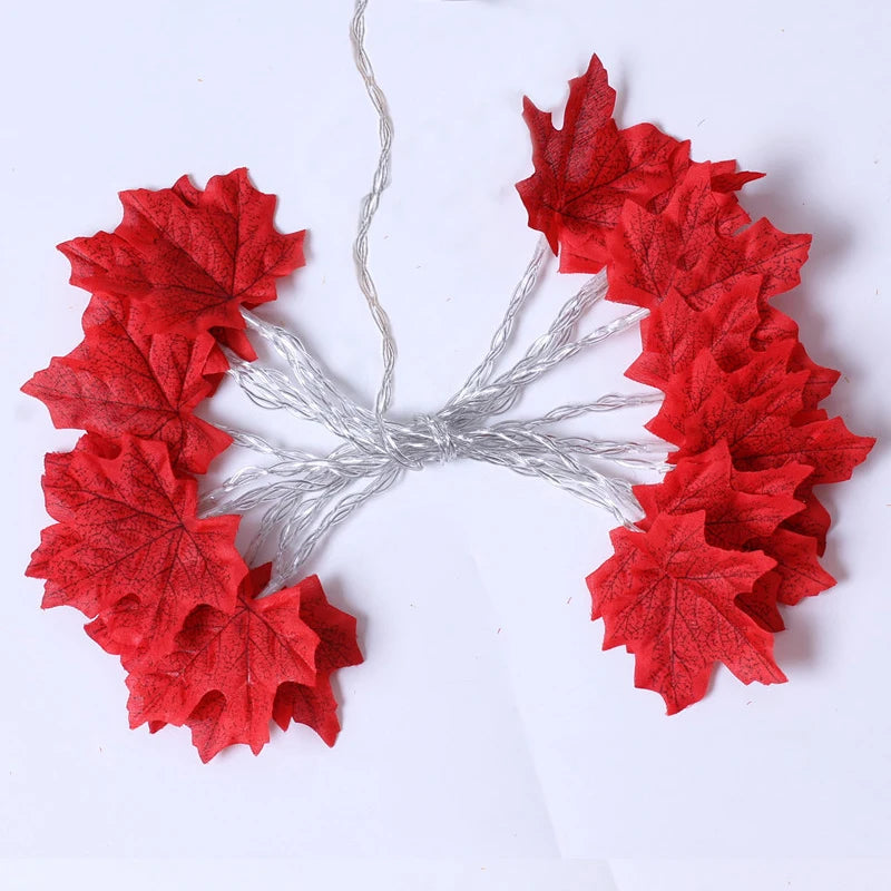 Maple Leaf LED String Lights