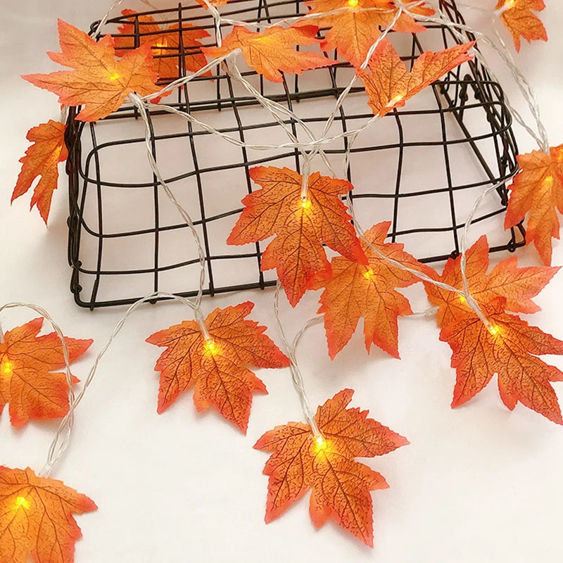 Maple Leaf LED String Lights
