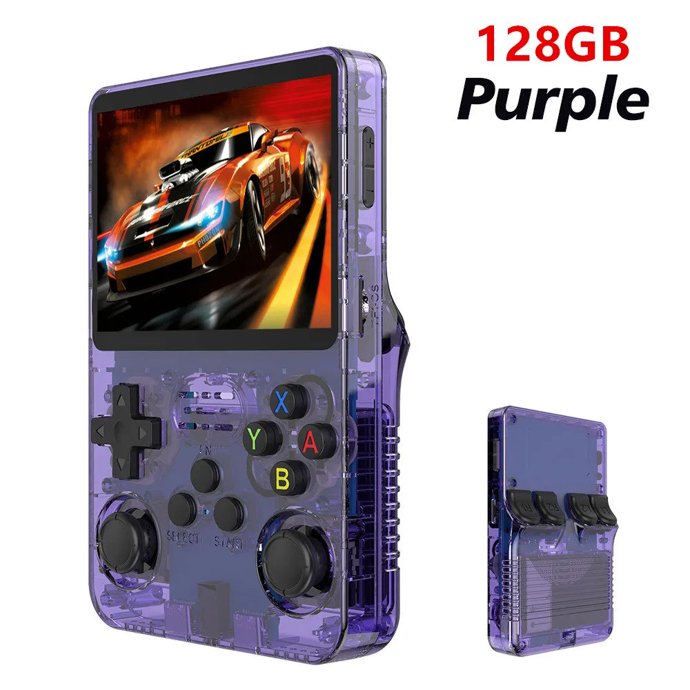 Retro R36S Handheld Game Console — 3.5" IPS Screen, Preloaded Games