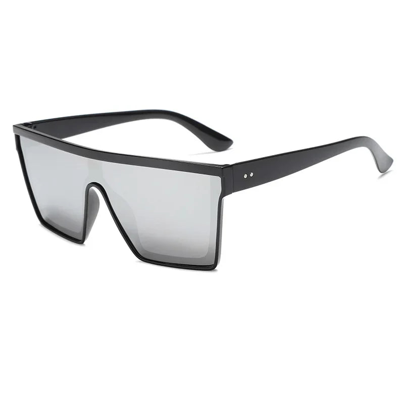 Retro Oversized Square Sunglasses — UV400 Protection