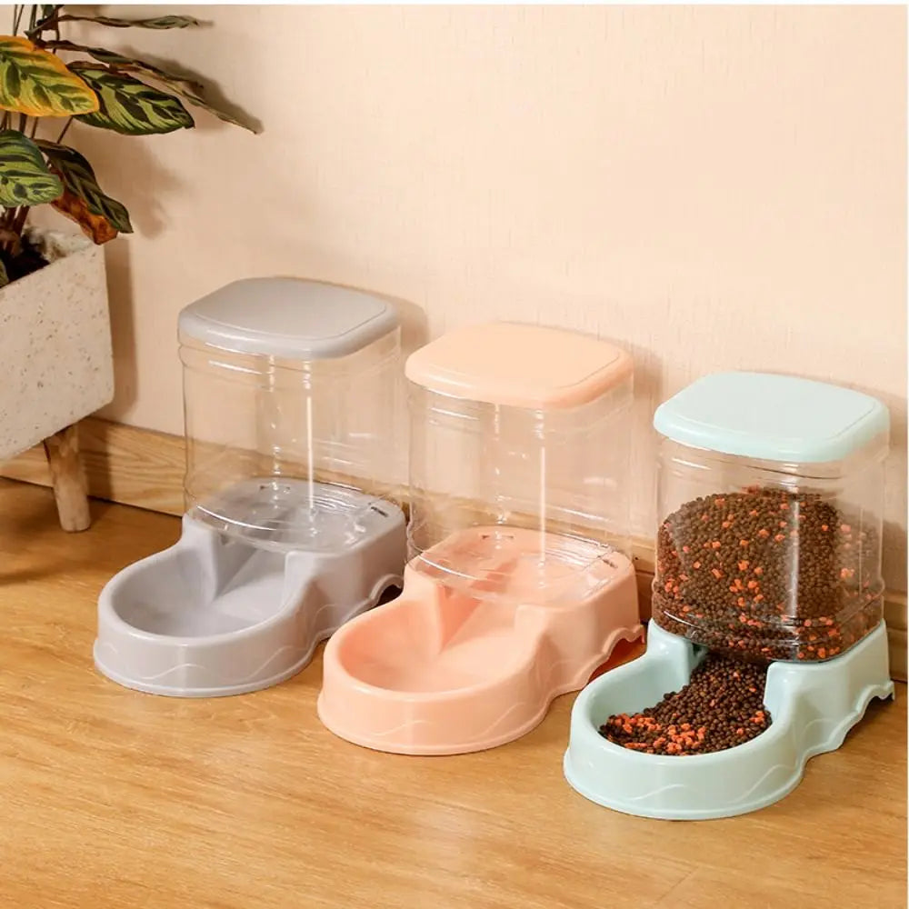 Corner Pet Feeder & Water Dispenser — 3.8L