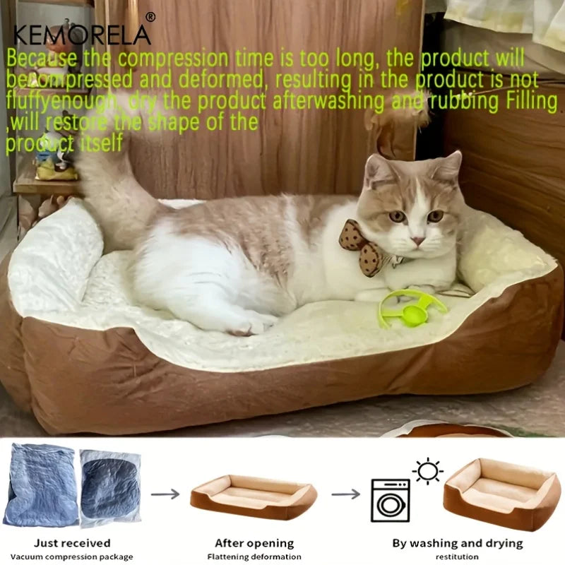 Cozy Plush Pet Bed — Multiple Sizes