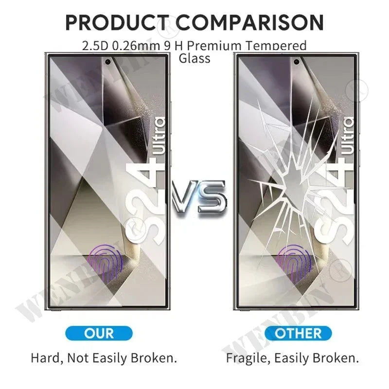 Samsung Galaxy Tempered Glass Screen Protector — 3 Pack
