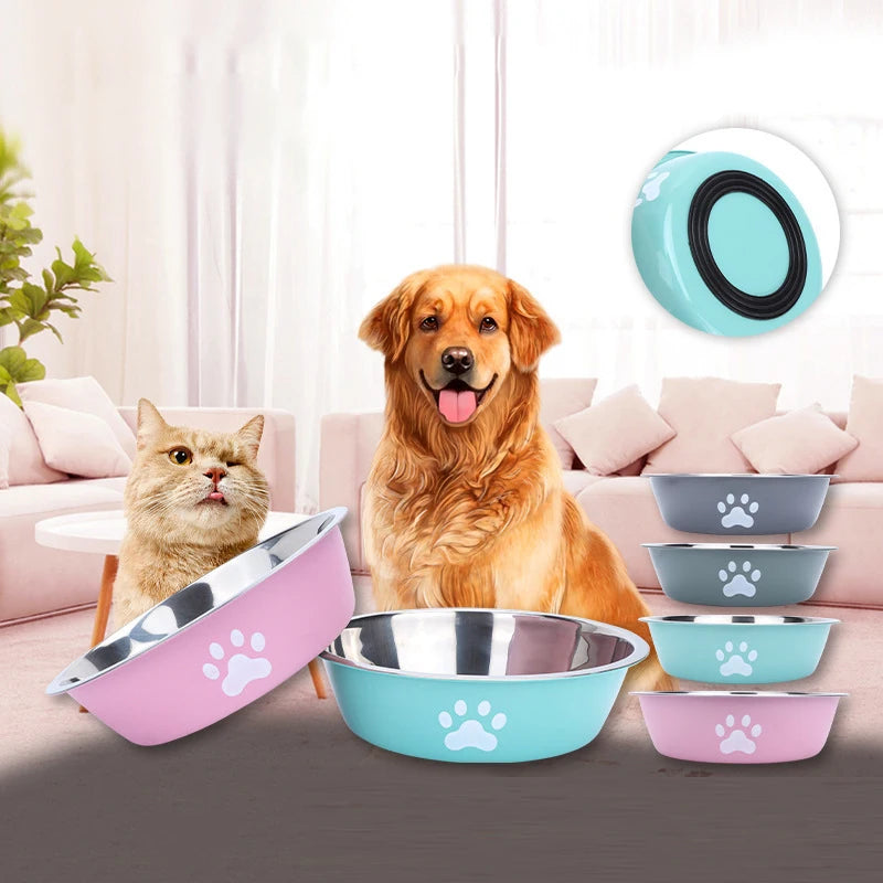 Stainless Steel Anti-Slip Pet Bowl