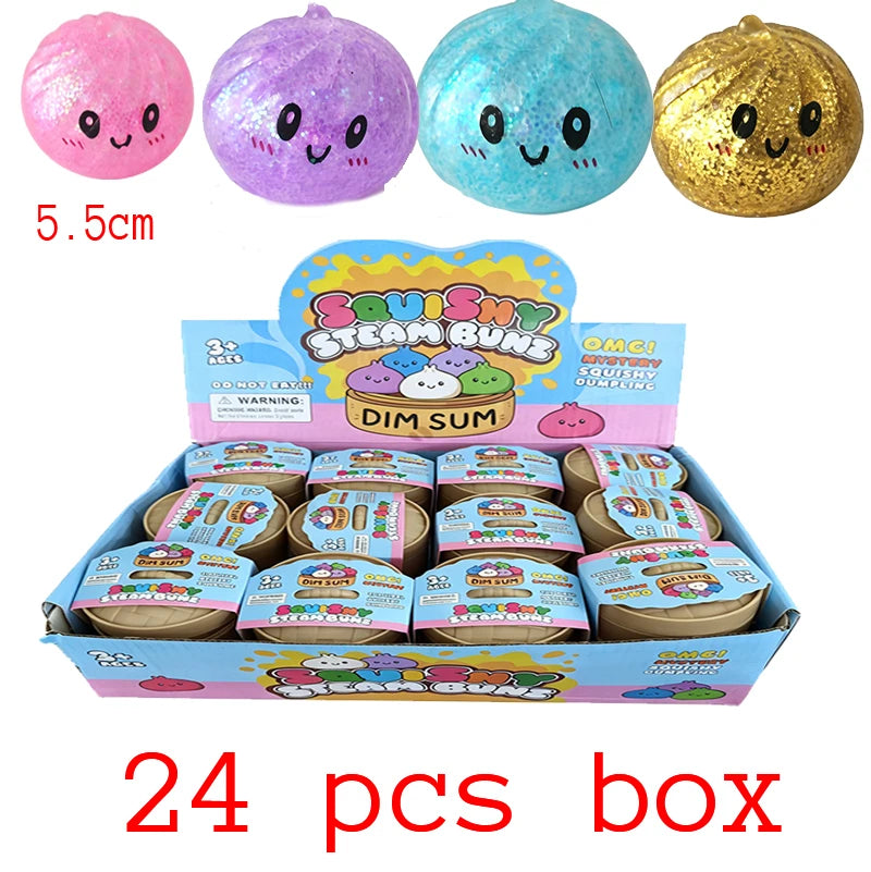 Glitter Dumpling Squishy Toy