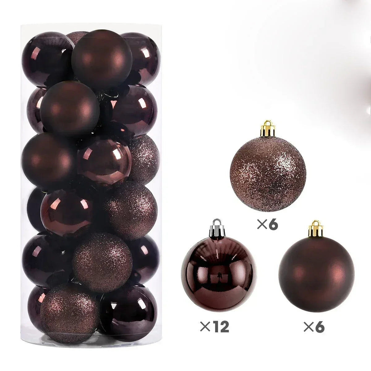 Christmas Ball Ornaments — 3/4/6cm