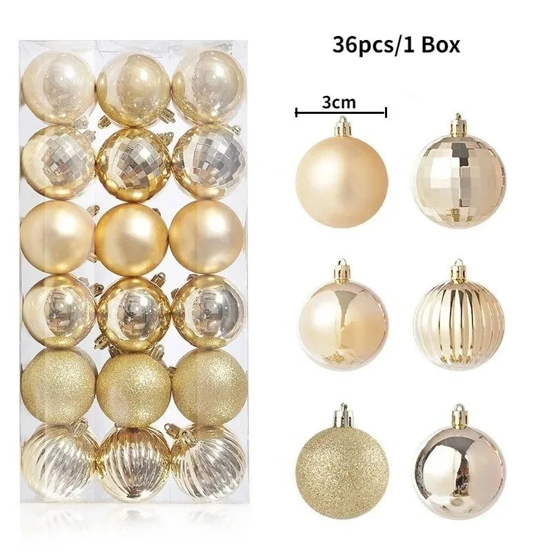 Christmas Ball Ornaments — 3cm