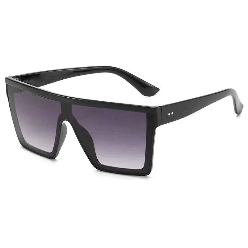 Retro Oversized Square Sunglasses — UV400 Protection