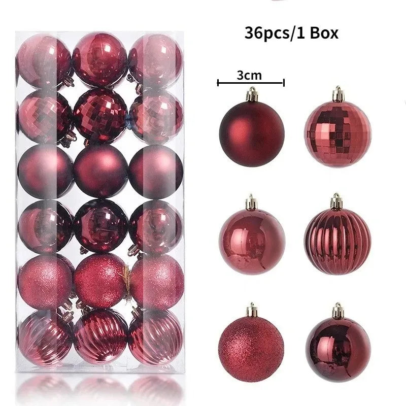 Christmas Ball Ornaments — 3cm