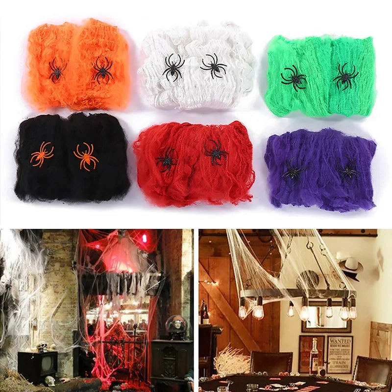Stretchy Cobweb Halloween Decoration