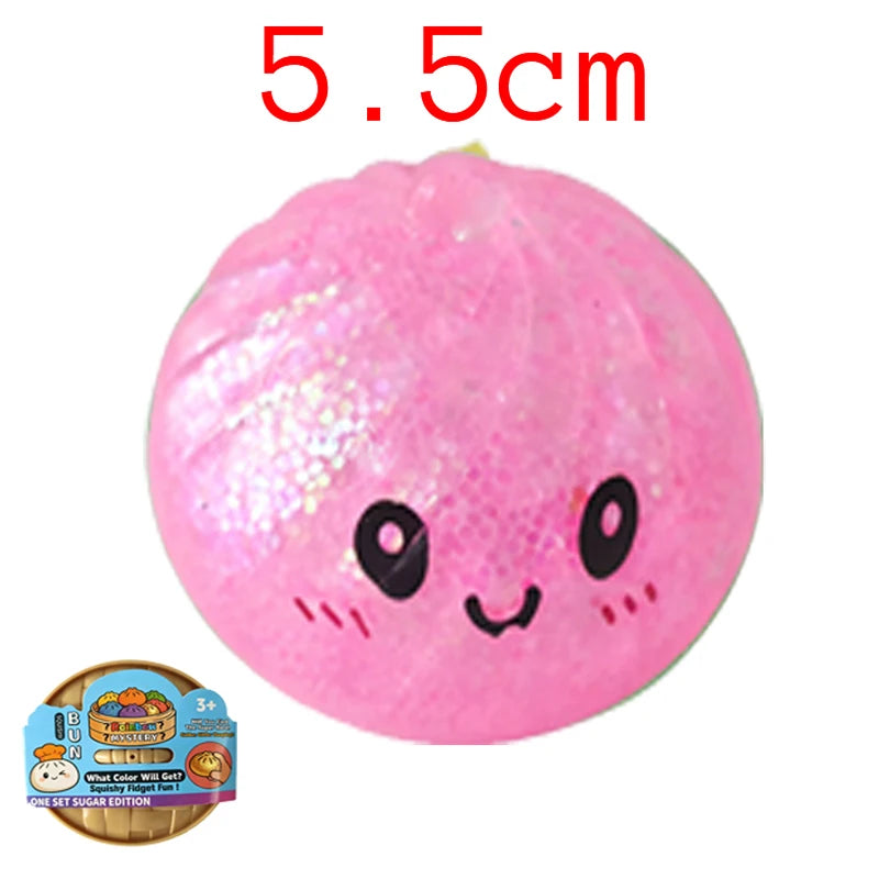 Glitter Dumpling Squishy Toy