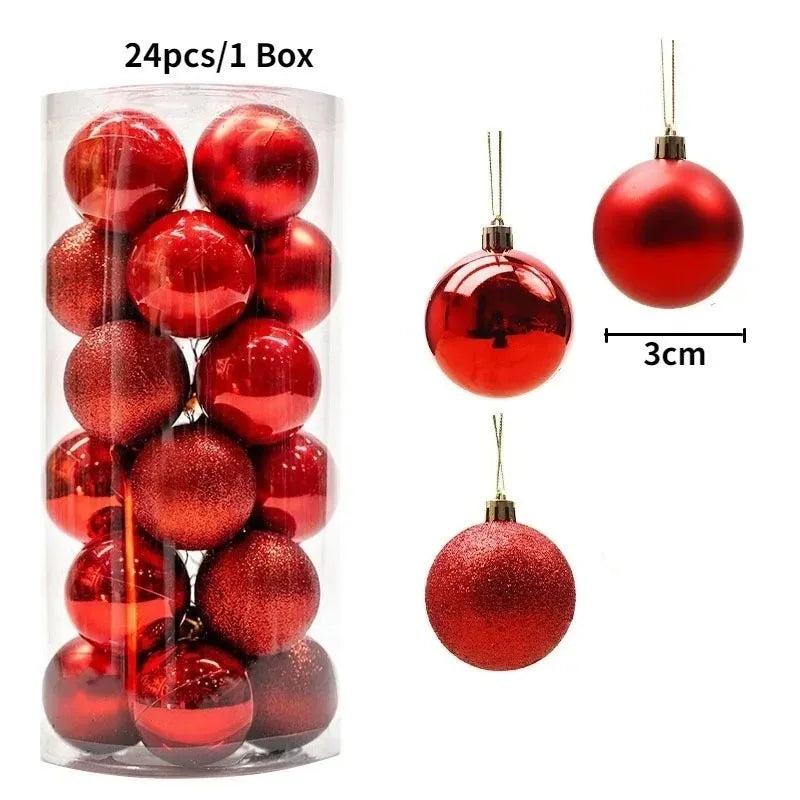 Christmas Ball Ornaments — 3cm
