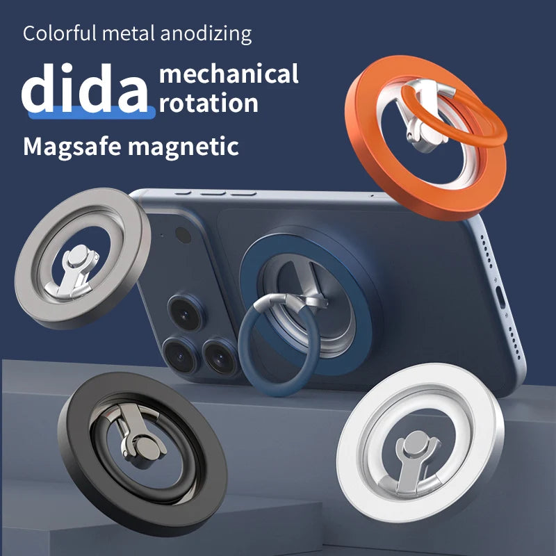Magnetic Finger Ring Phone Holder — Folding