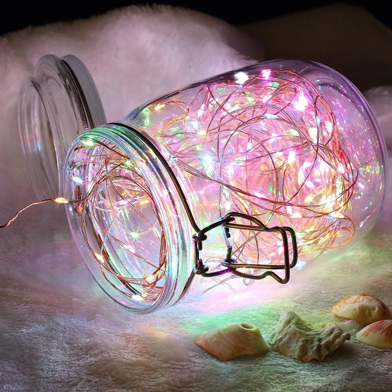 8-Mode Remote LED String Lights