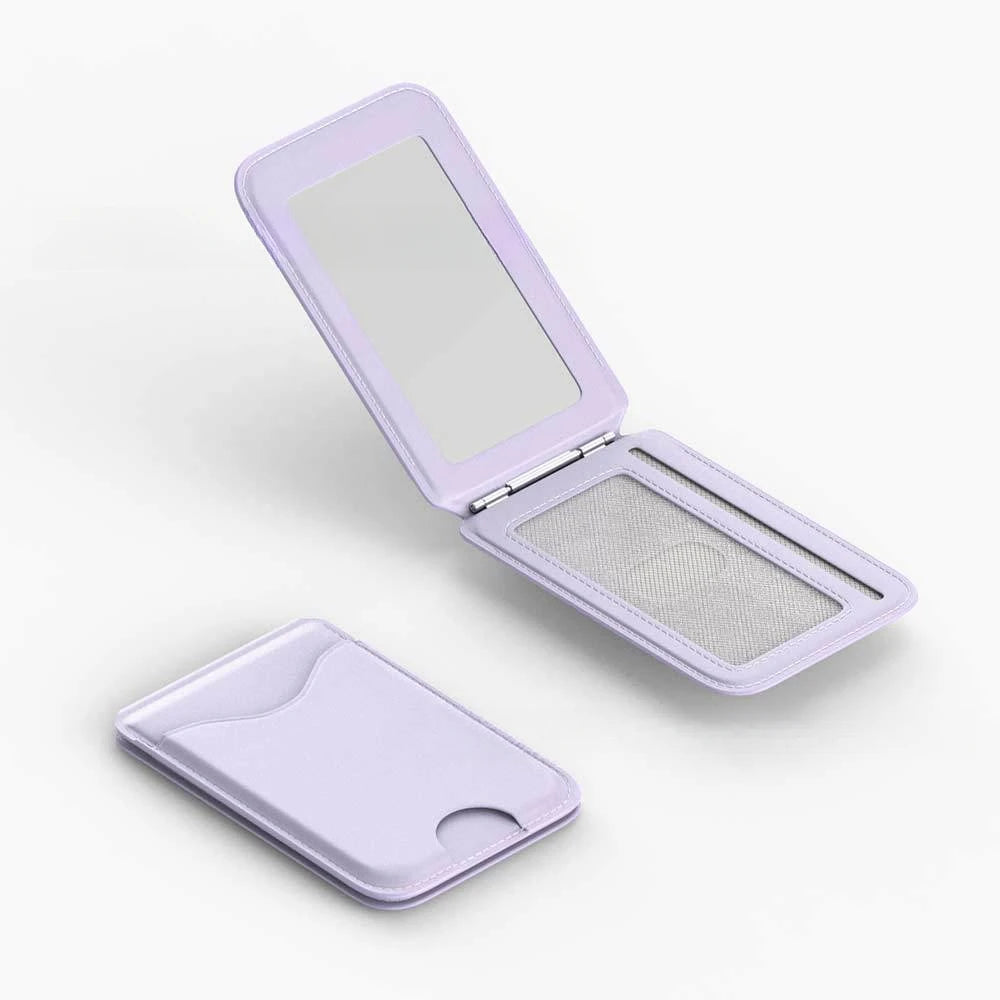 MagSafe Card Holder Wallet with Mirror & Kickstand