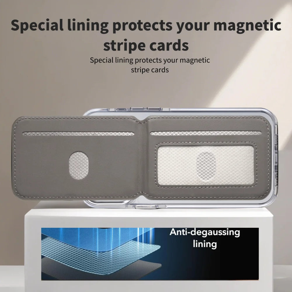 Luxury Leather MagSafe Wallet & Card Holder