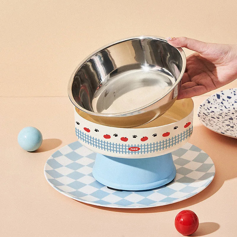 Elevated Stainless Steel Pet Bowl
