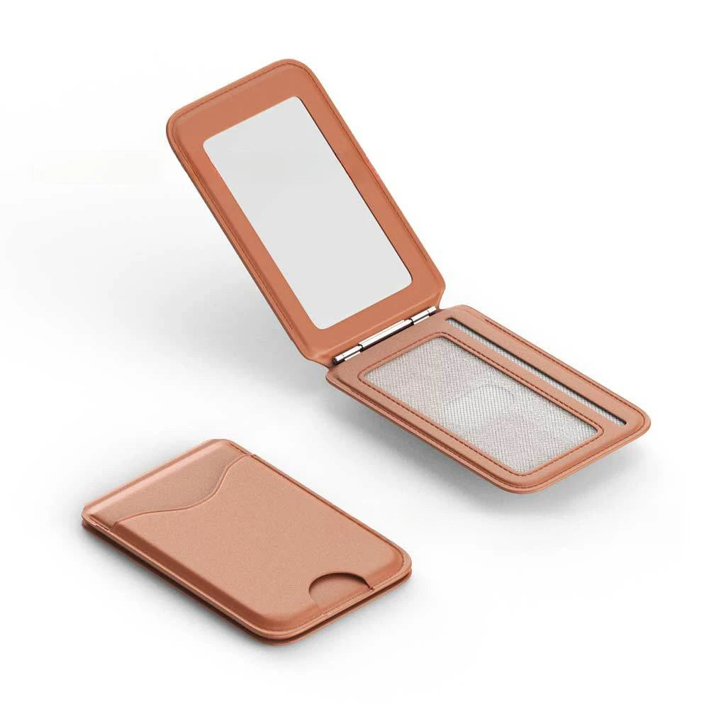 MagSafe Card Holder Wallet with Mirror & Kickstand