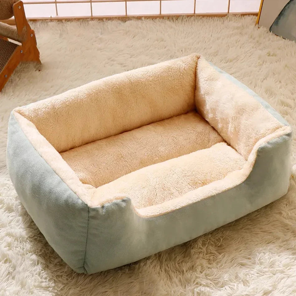 Plush Pet Bed for Cats & Small Dogs