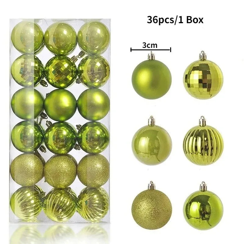 Christmas Ball Ornaments — 3cm