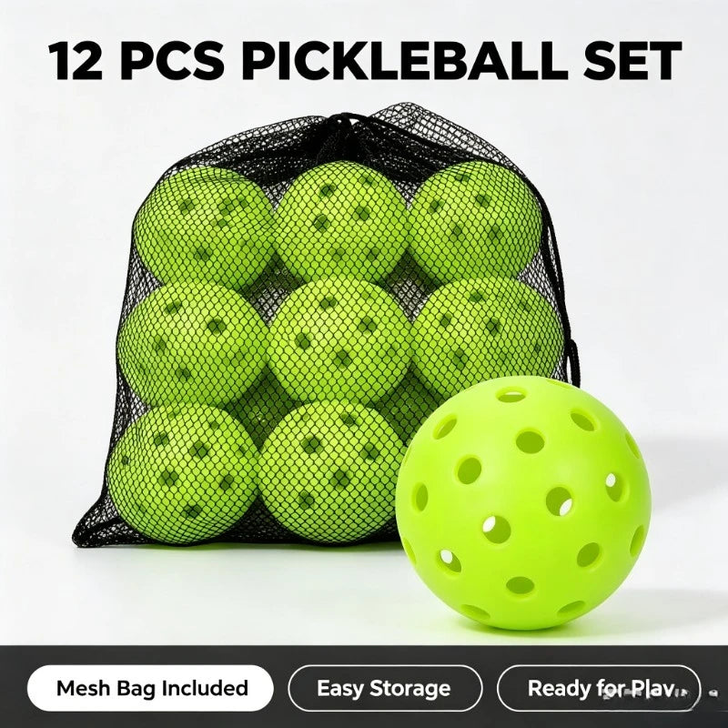 Outdoor Pickleballs — 74mm, 40-Hole