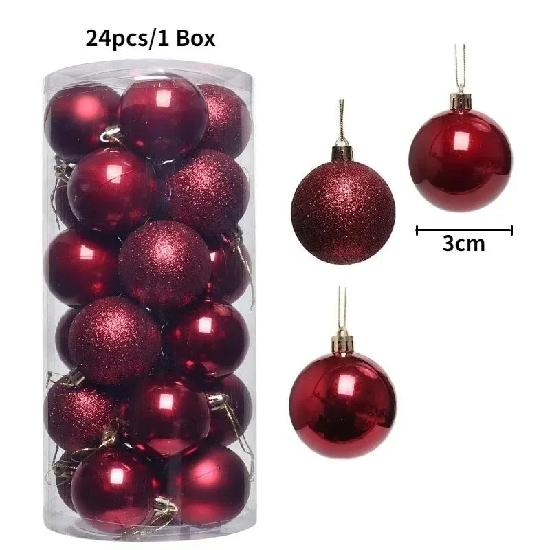 Christmas Ball Ornaments — 3cm