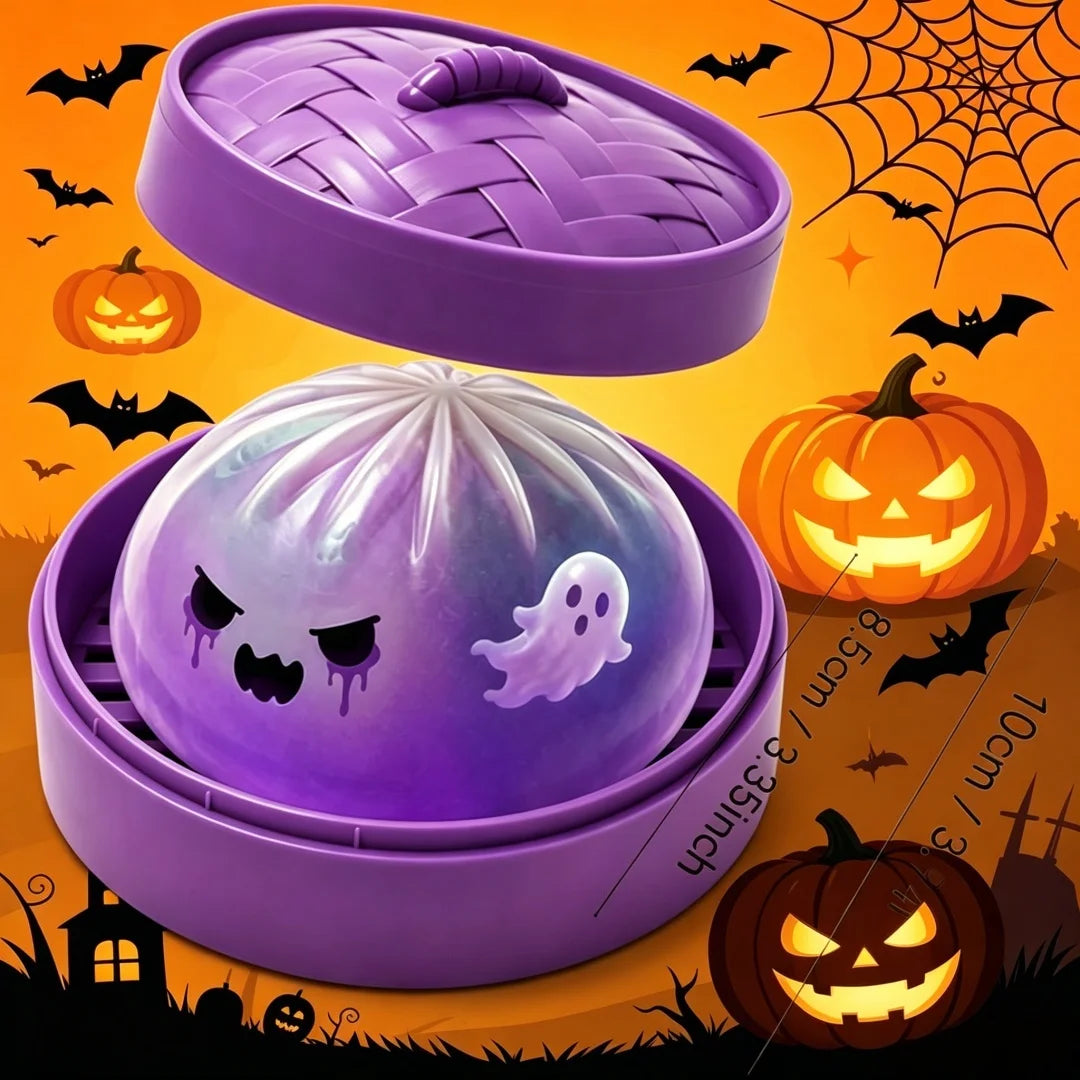 Halloween Ghost Dumpling Squeeze Toy