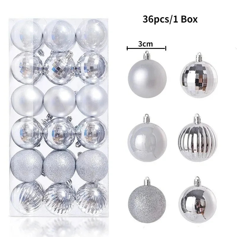 Christmas Ball Ornaments — 3cm