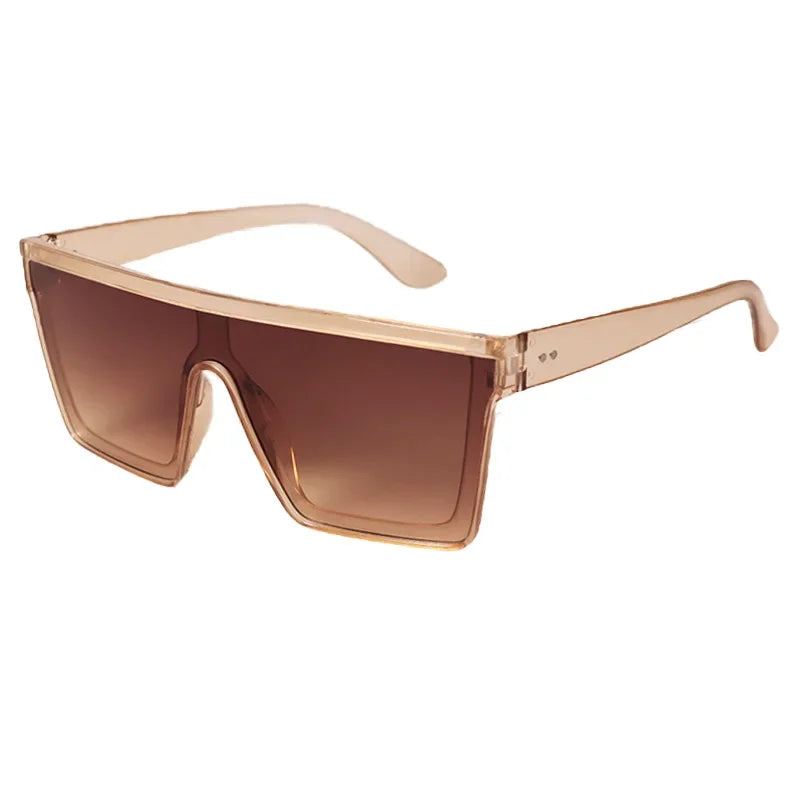 Retro Oversized Square Sunglasses — UV400 Protection