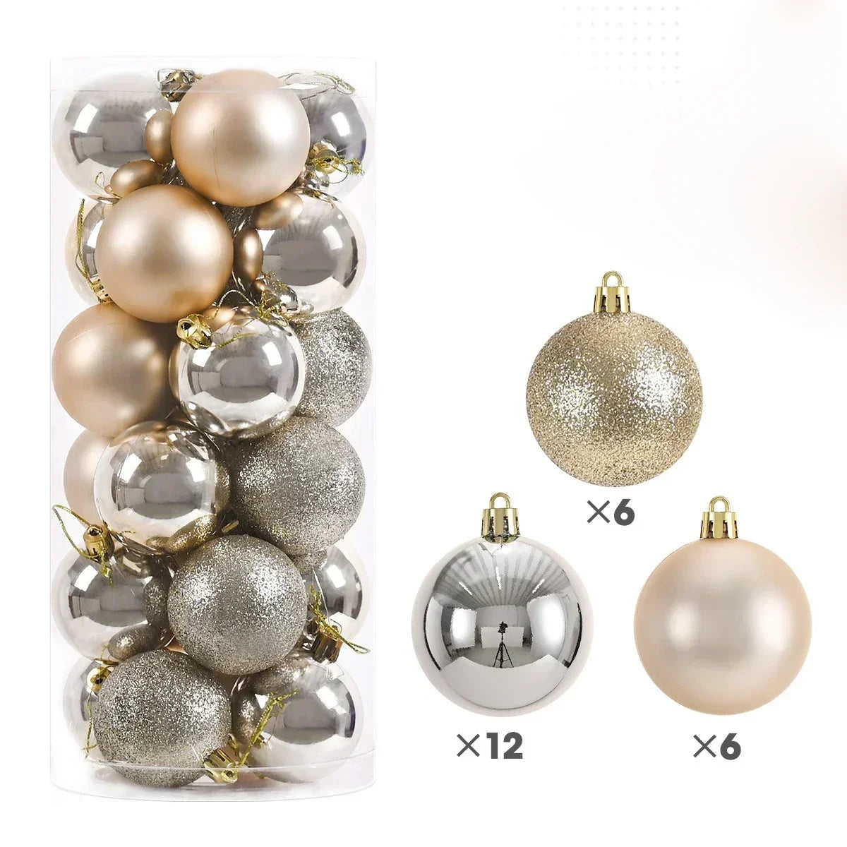 Christmas Ball Ornaments — 3/4/6cm