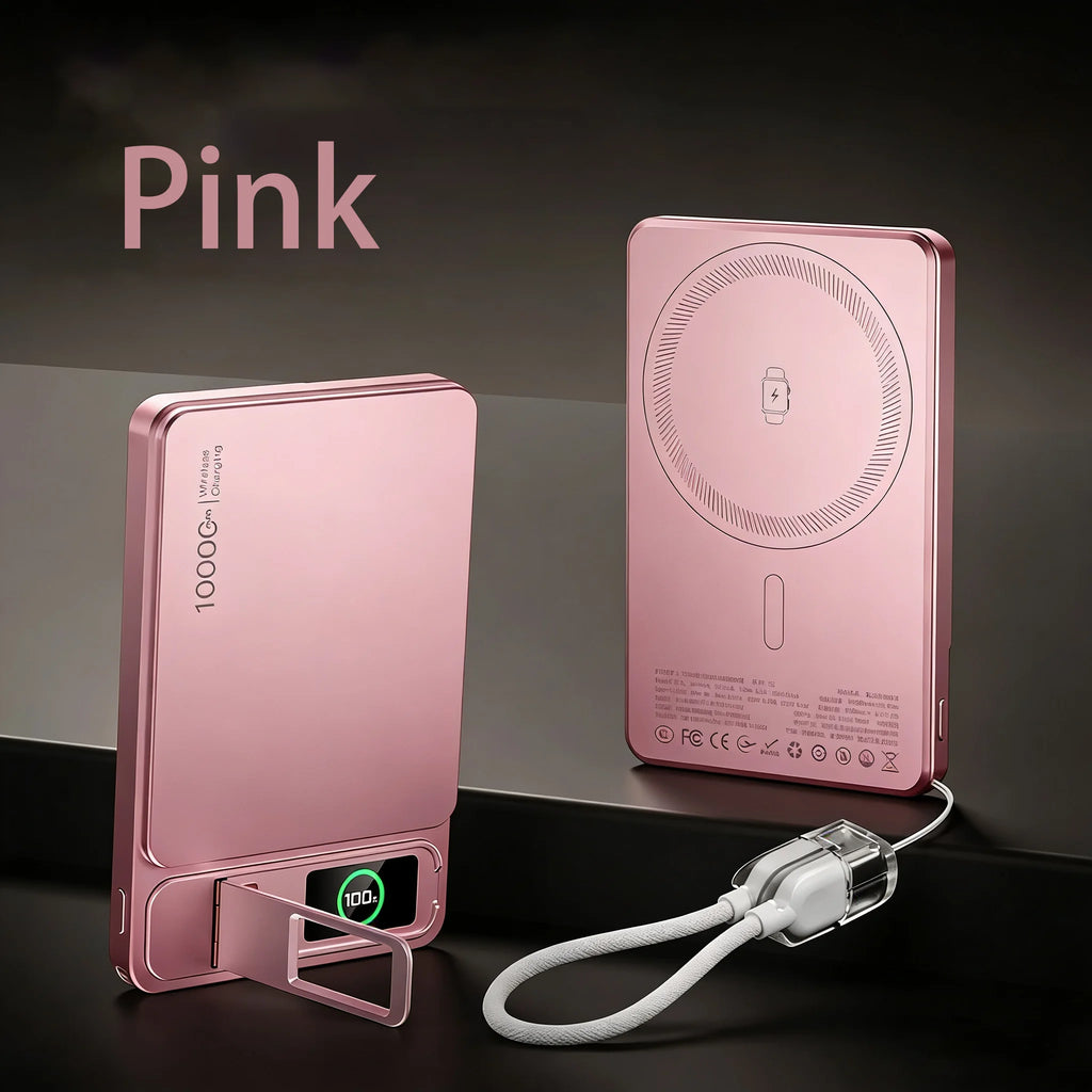 3-in-1 Magnetic Power Bank with TFT Screen