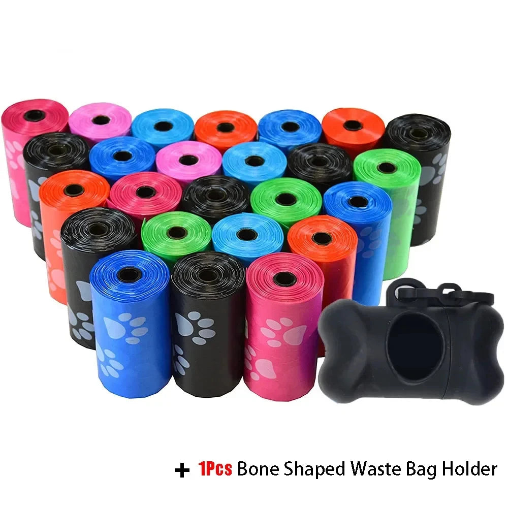 Dog Poop Bags — Multi-Color Roll Packs