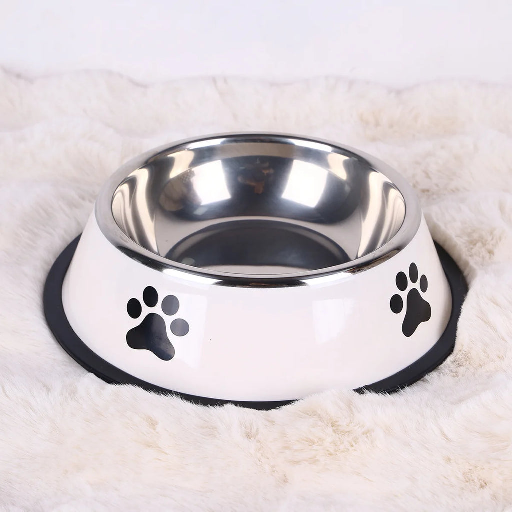 Stainless Steel Pet Food Bowl — Large Capacity
