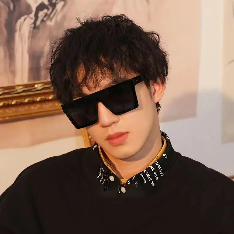 Retro Oversized Square Sunglasses — UV400 Protection