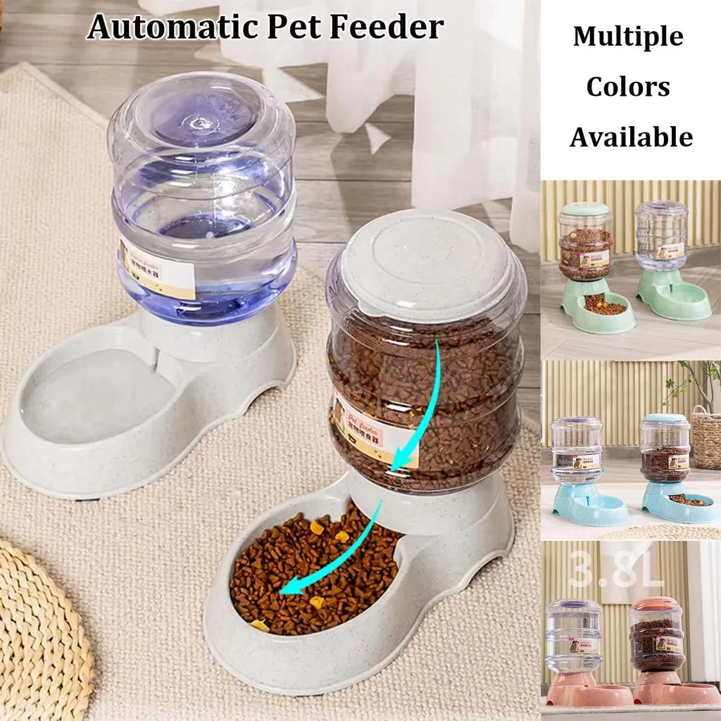 Automatic Pet Feeder & Water Dispenser — 3.8L