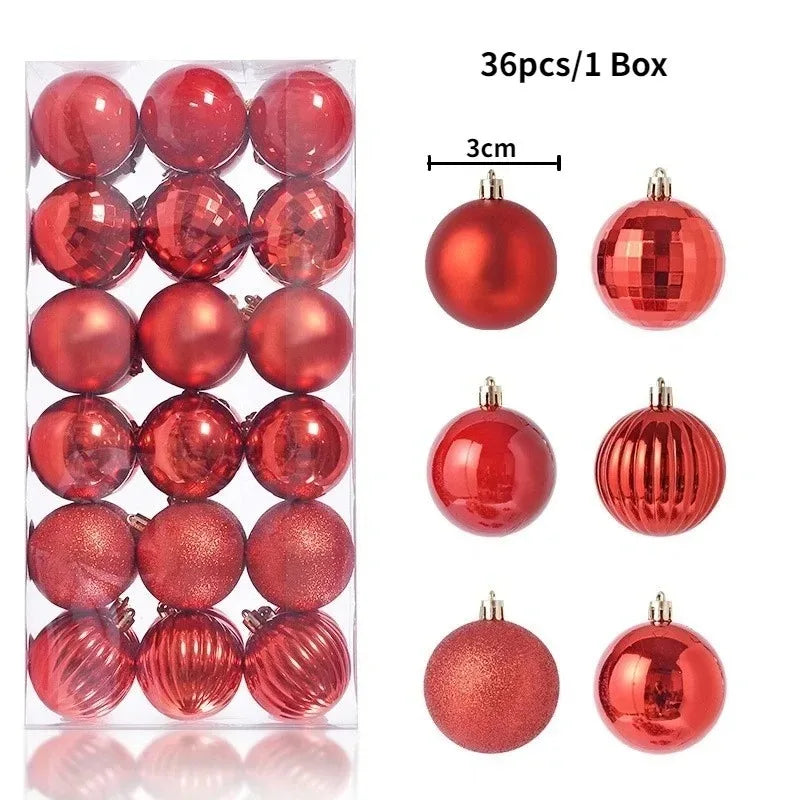 Christmas Ball Ornaments — 3cm