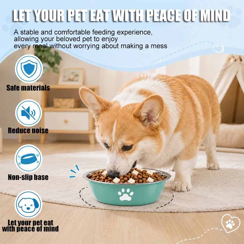 Stainless Steel Anti-Slip Pet Bowl
