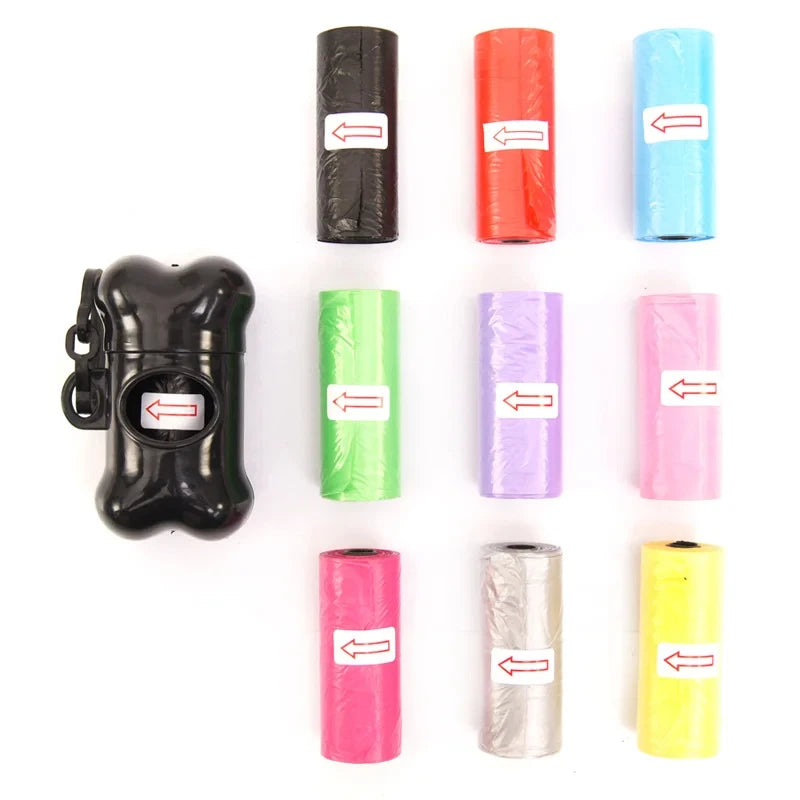 Dog Poop Bags — Multi-Color Roll Packs