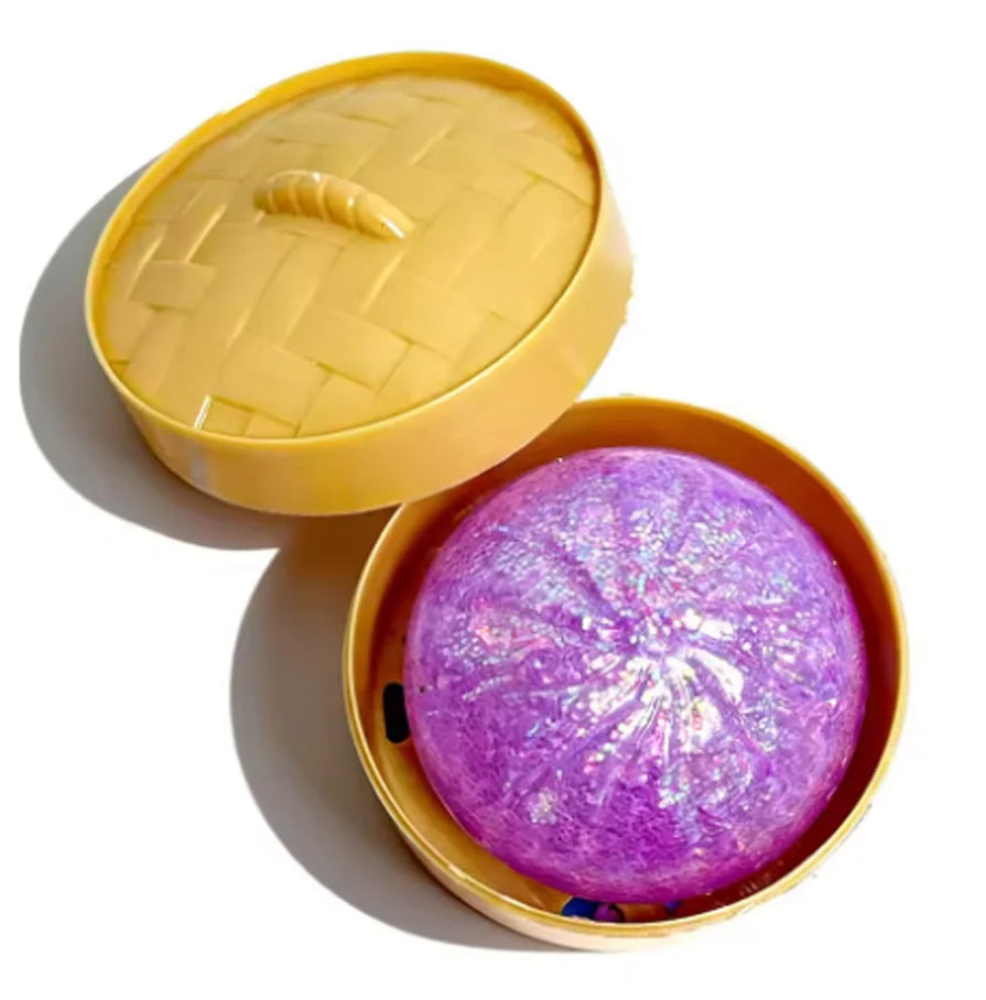 Glitter Dumpling Squishy Toy — Steam Bun Style