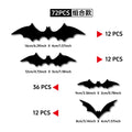 3D Bat LED Wall Sticker Decor