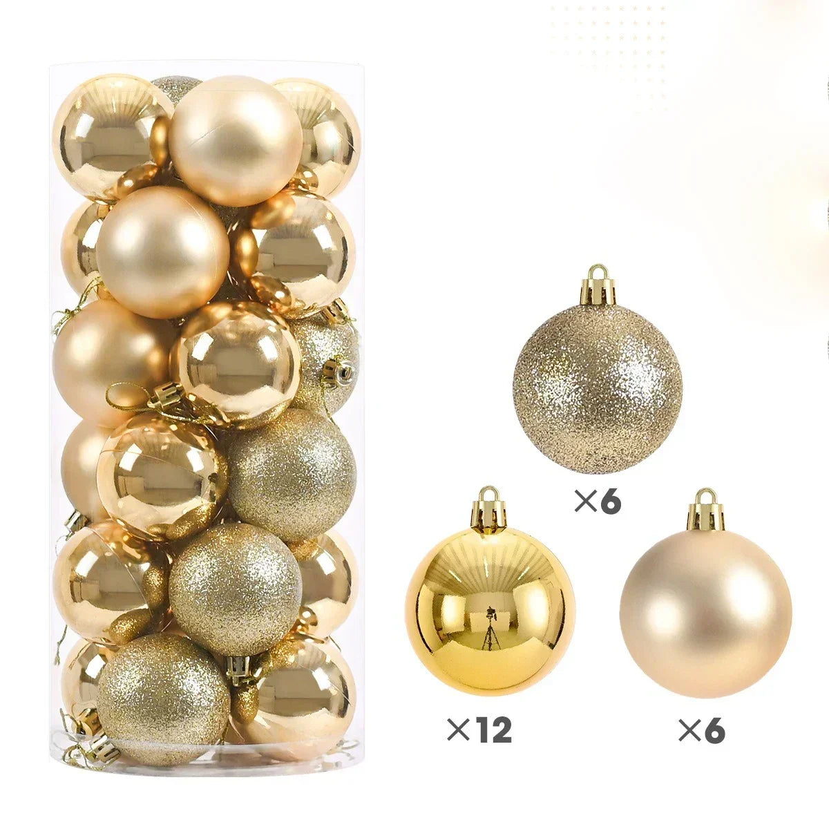Christmas Ball Ornaments — 3/4/6cm