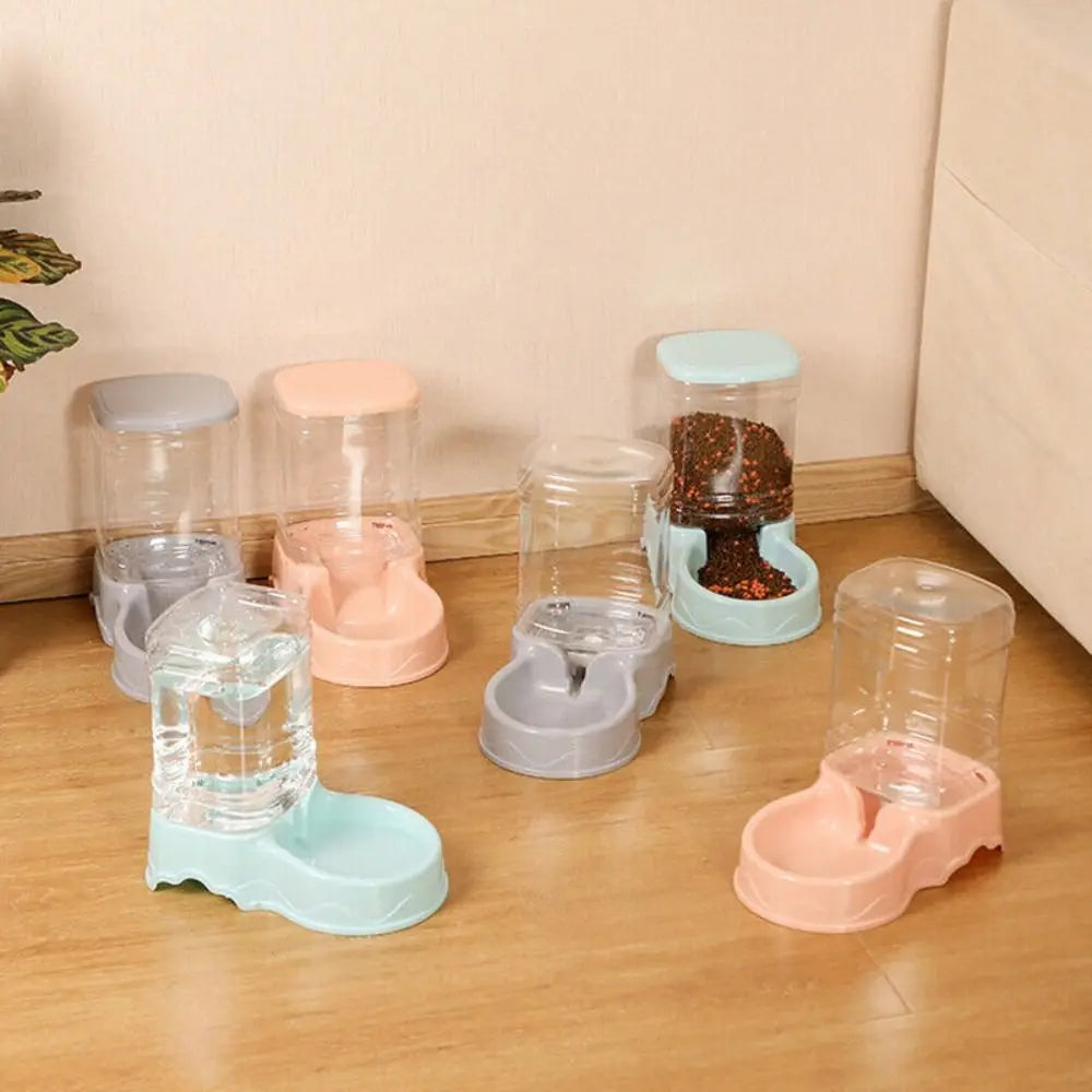 Corner Pet Feeder & Water Dispenser — 3.8L