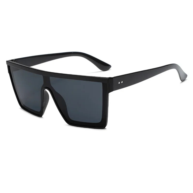 Retro Oversized Square Sunglasses — UV400 Protection
