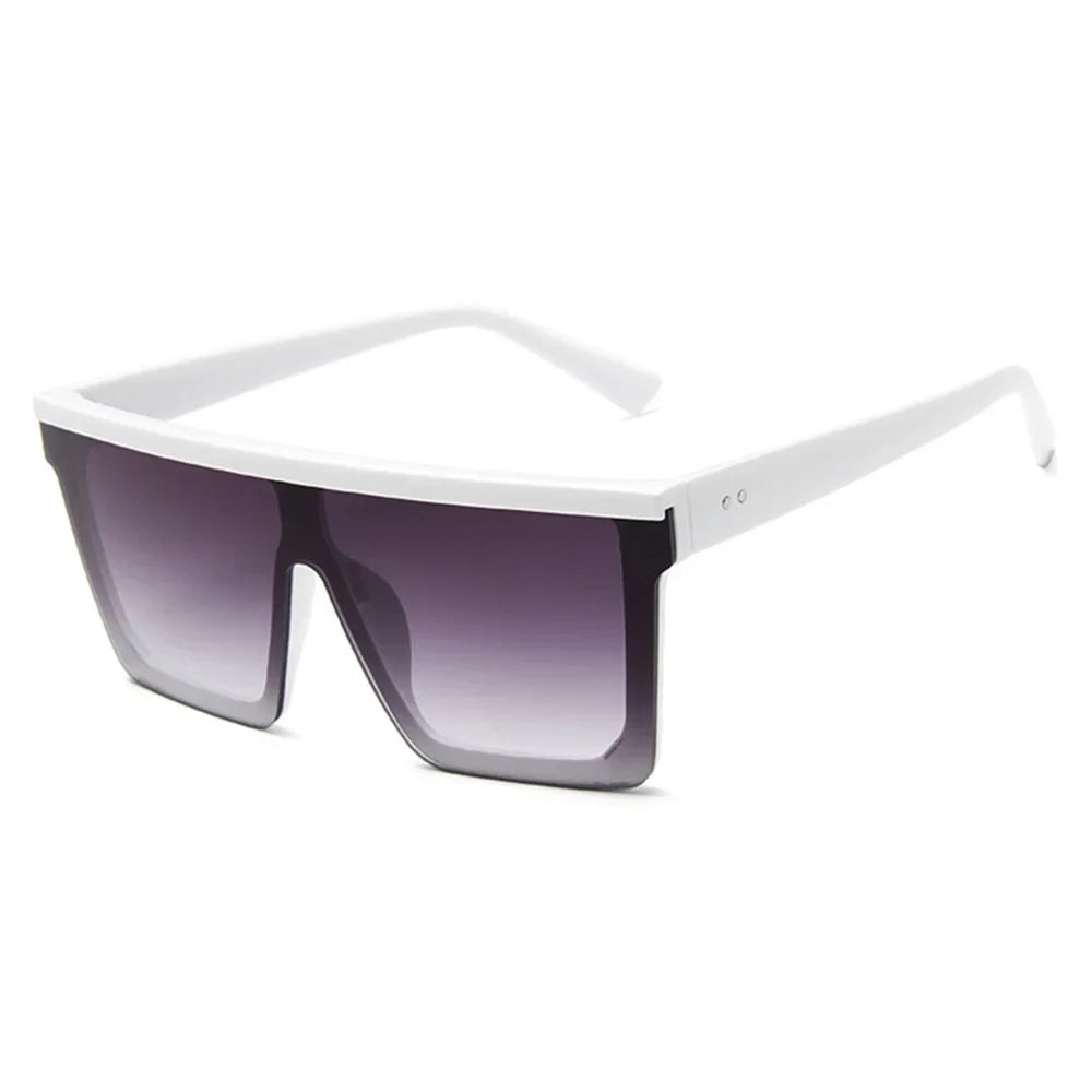 Retro Oversized Square Sunglasses — UV400 Protection