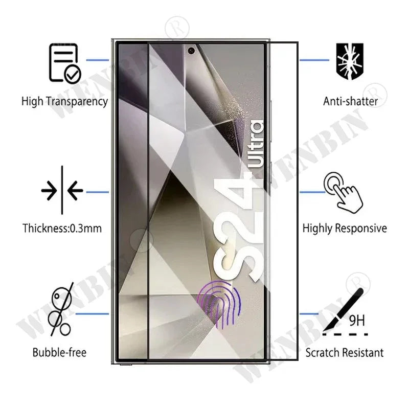 Samsung Galaxy Tempered Glass Screen Protector — 3 Pack