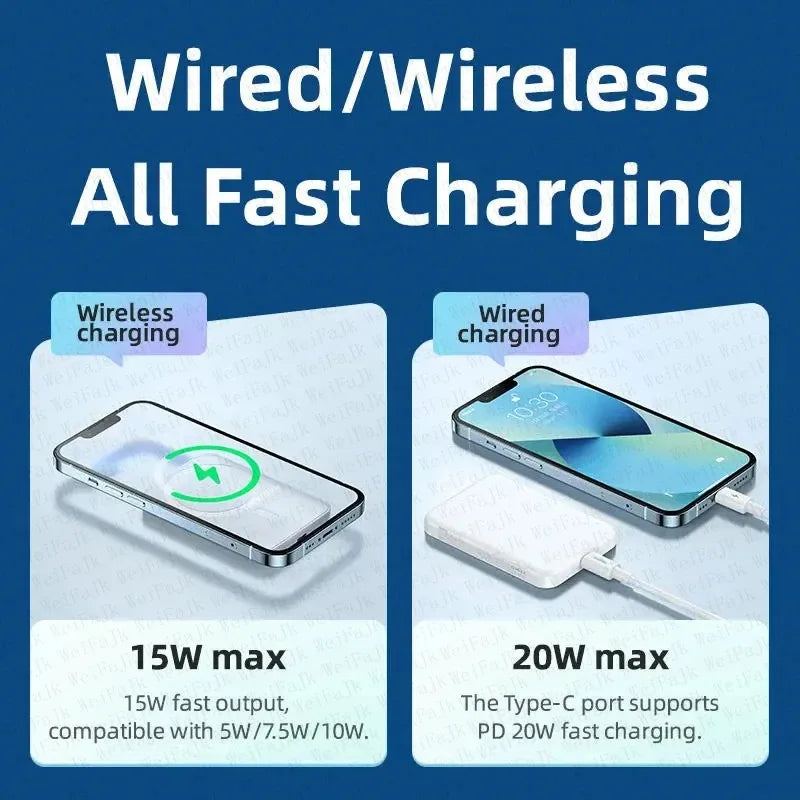 Magnetic Portable Power Bank — 22.5W Fast Charging