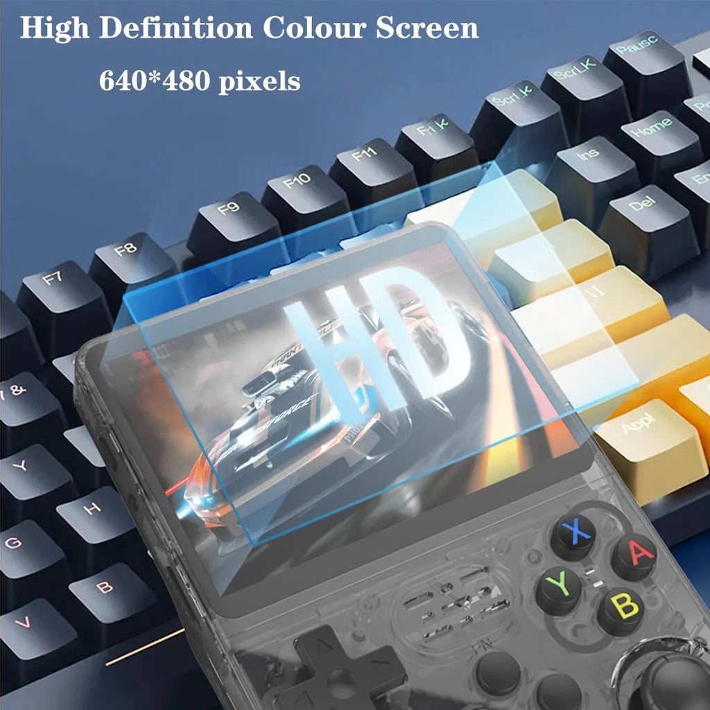 Retro R36S Handheld Game Console — 3.5" IPS Screen, Preloaded Games
